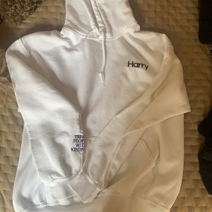White Harry Hoodie- never worn